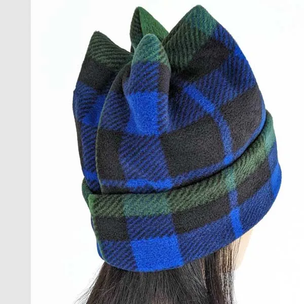 Four Point Fleece Beanie Toque, asst'd prints