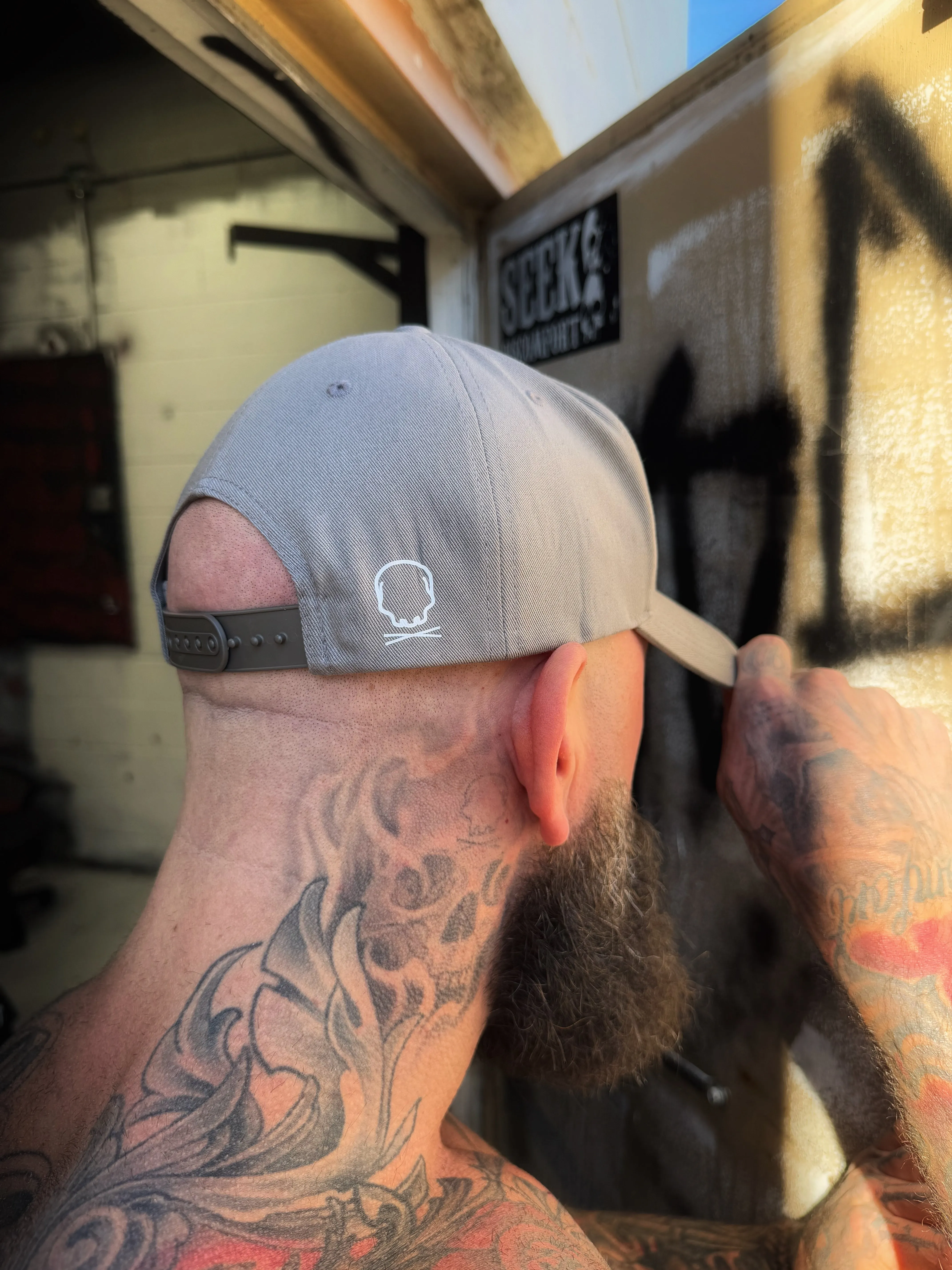FUCK 'EM RETRO GREY HAT