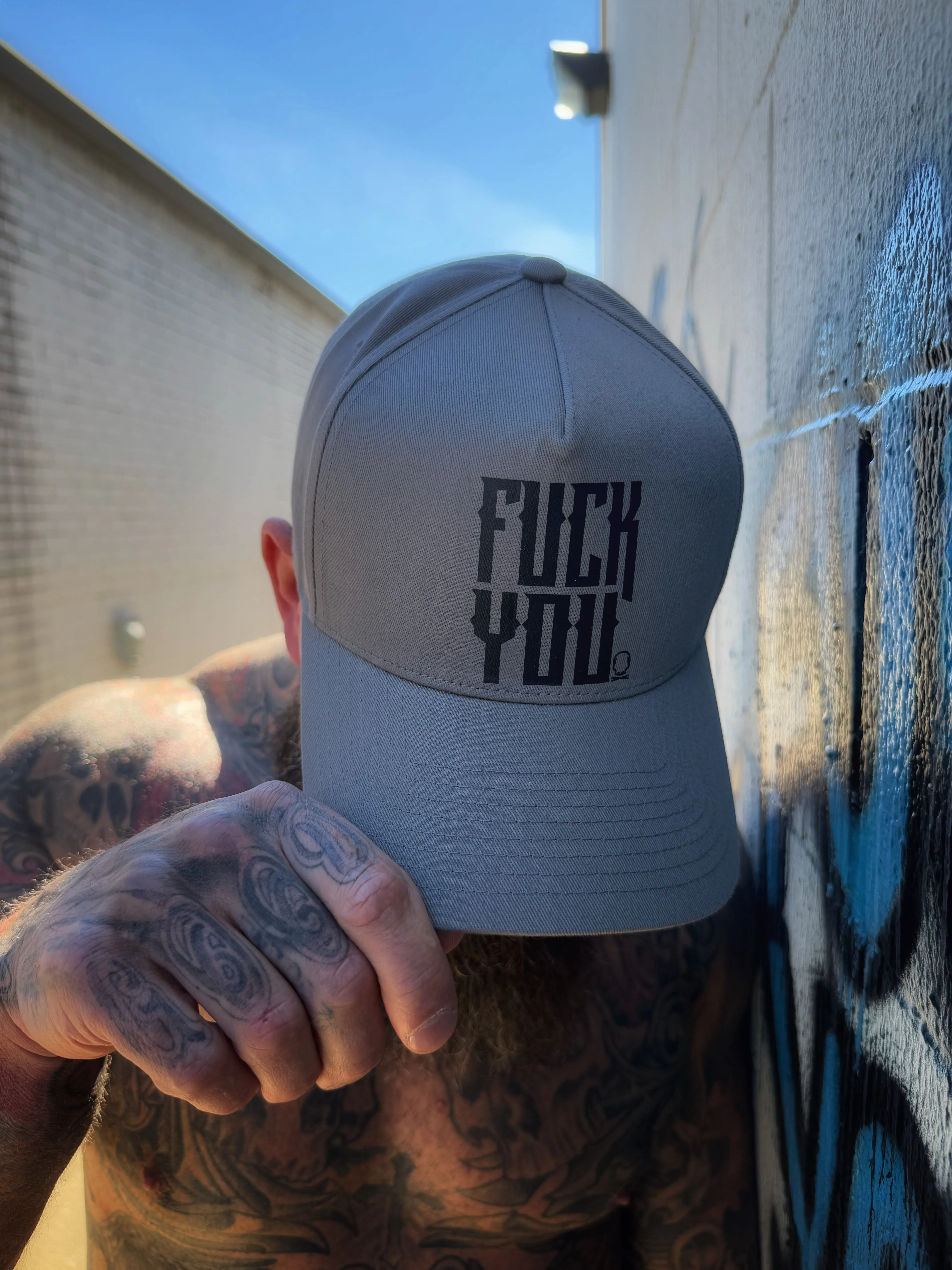FUCK YOU RETRO GREY HAT