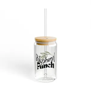 Green olive / Polyphenol punch / consultant gift Olive tree  // Sipper Glass, 16oz