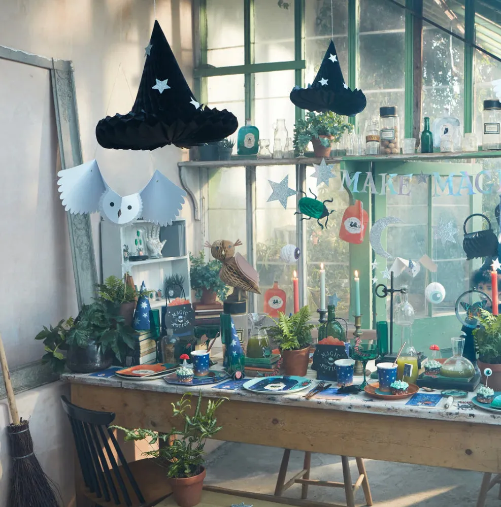 Hanging Honeycomb Witches Hat Decorations