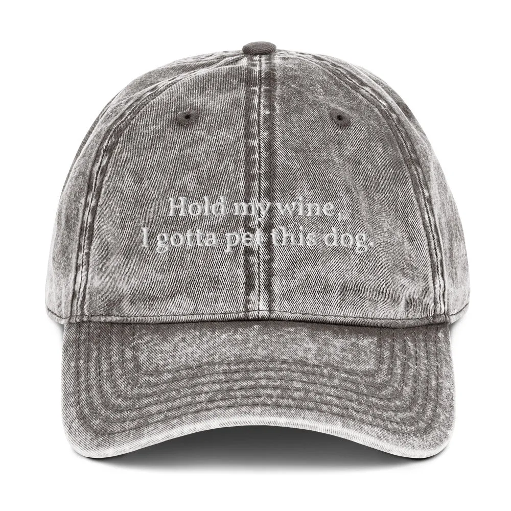 Hold My Wine Cotton Twill Cap
