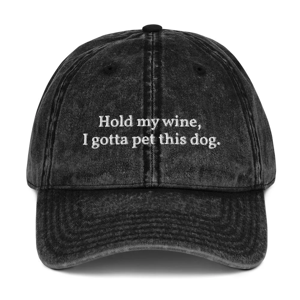 Hold My Wine Cotton Twill Cap