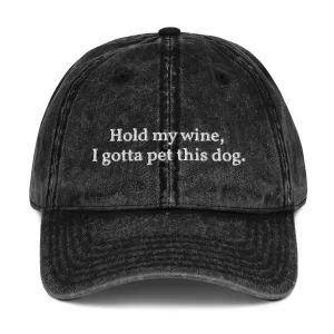 Hold My Wine Cotton Twill Cap