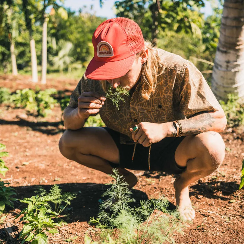 Howler Rainbow Tech Strapback : Scarlet