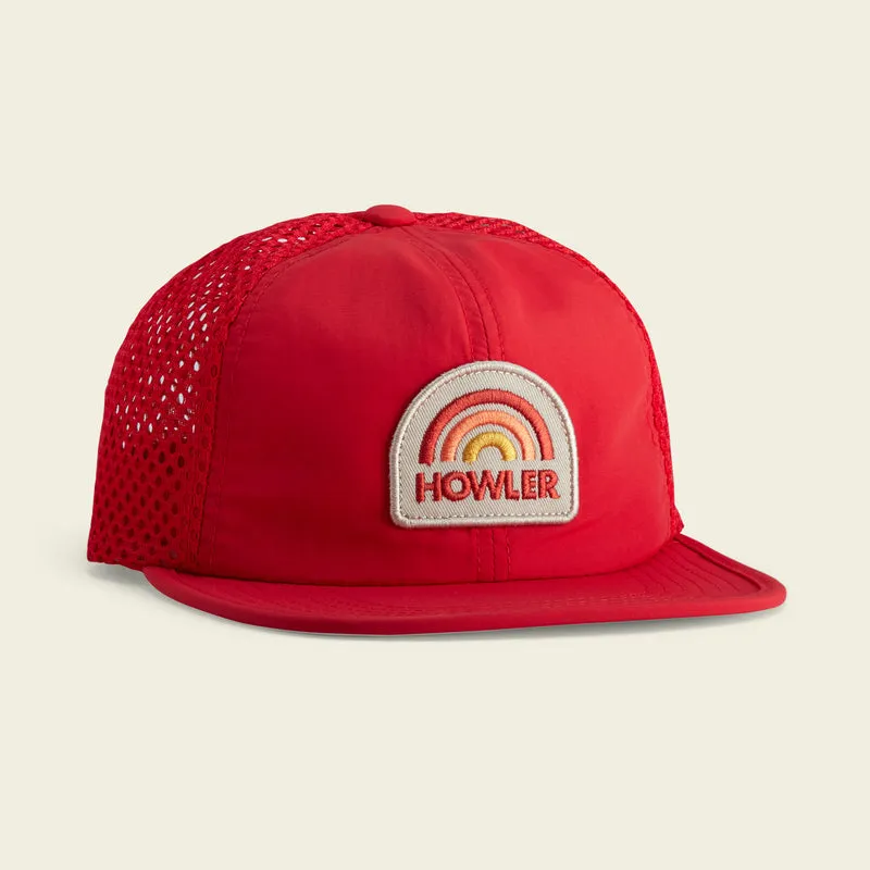 Howler Rainbow Tech Strapback : Scarlet
