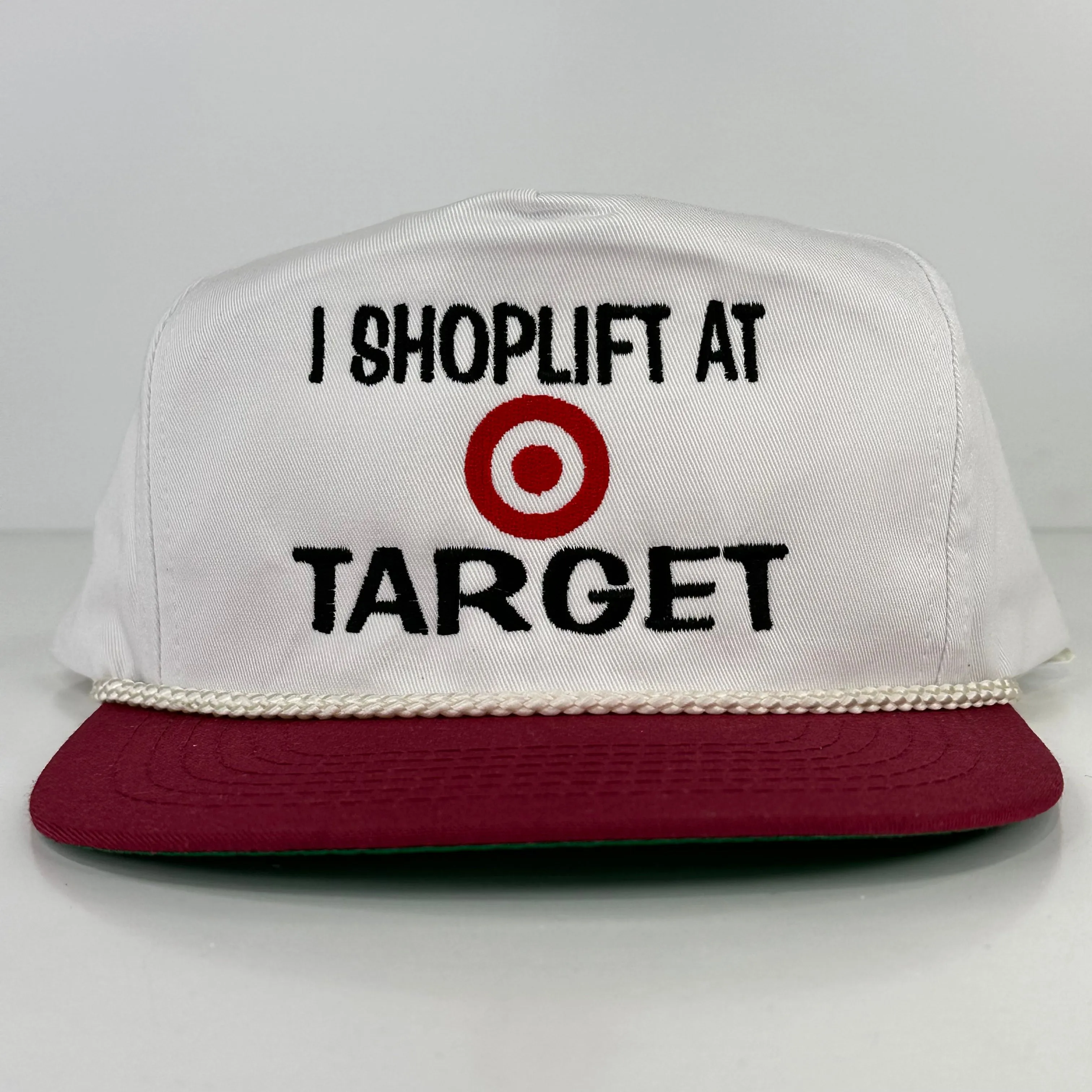 I Shoplift At Target Funny meme Vintage Custom Embroidered Rope SnapBack Hat Cap
