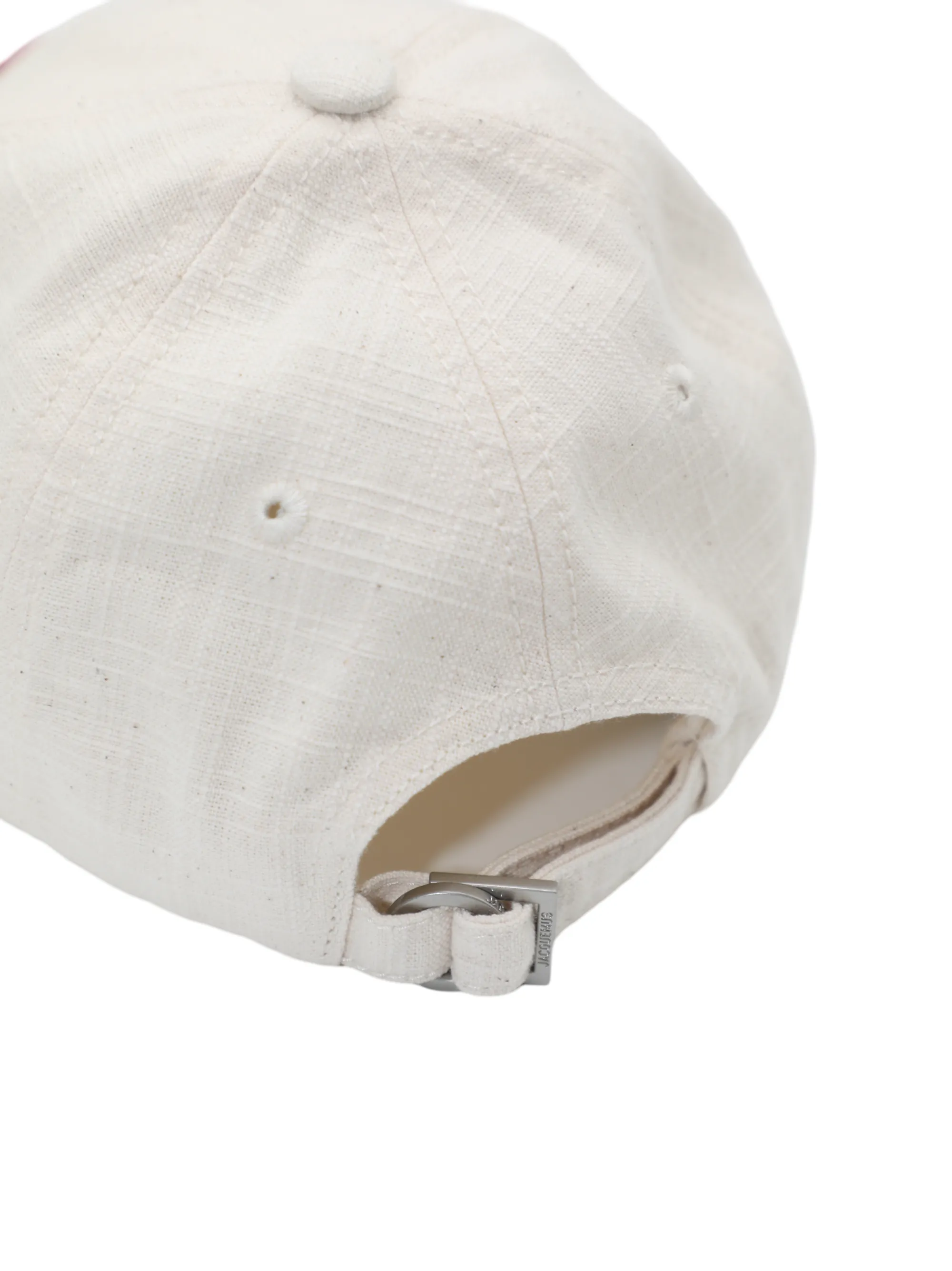 Jacquemus La Casquette Gelato Cap in Off-White/Light Brown