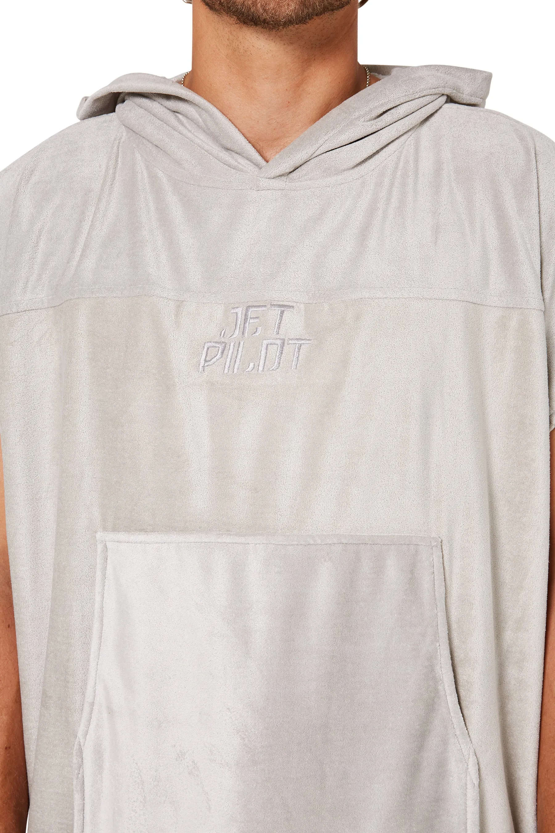 Jetpilot Venture Unisex Hoodie Towel - Grey