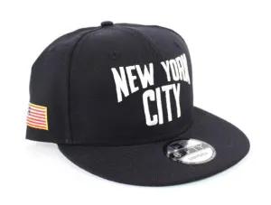 John Lennon New York City New Era 9Fifty Snapback Hat (USA Flag Navy Green Under Brim)