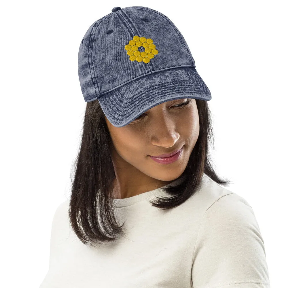 JWST Mirror Embroidered Vintage-style Cap