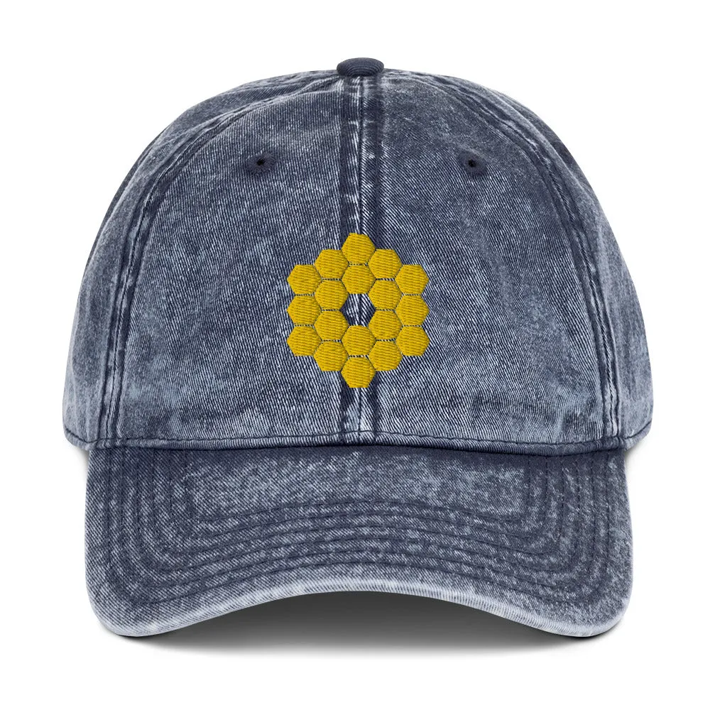 JWST Mirror Embroidered Vintage-style Cap