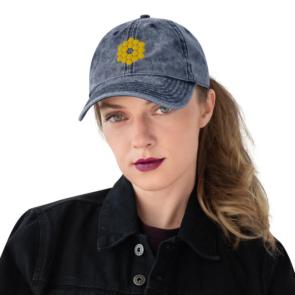 JWST Mirror Embroidered Vintage-style Cap