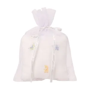 Kissy Kissy New Born White & Lt Blue Musical Pillow