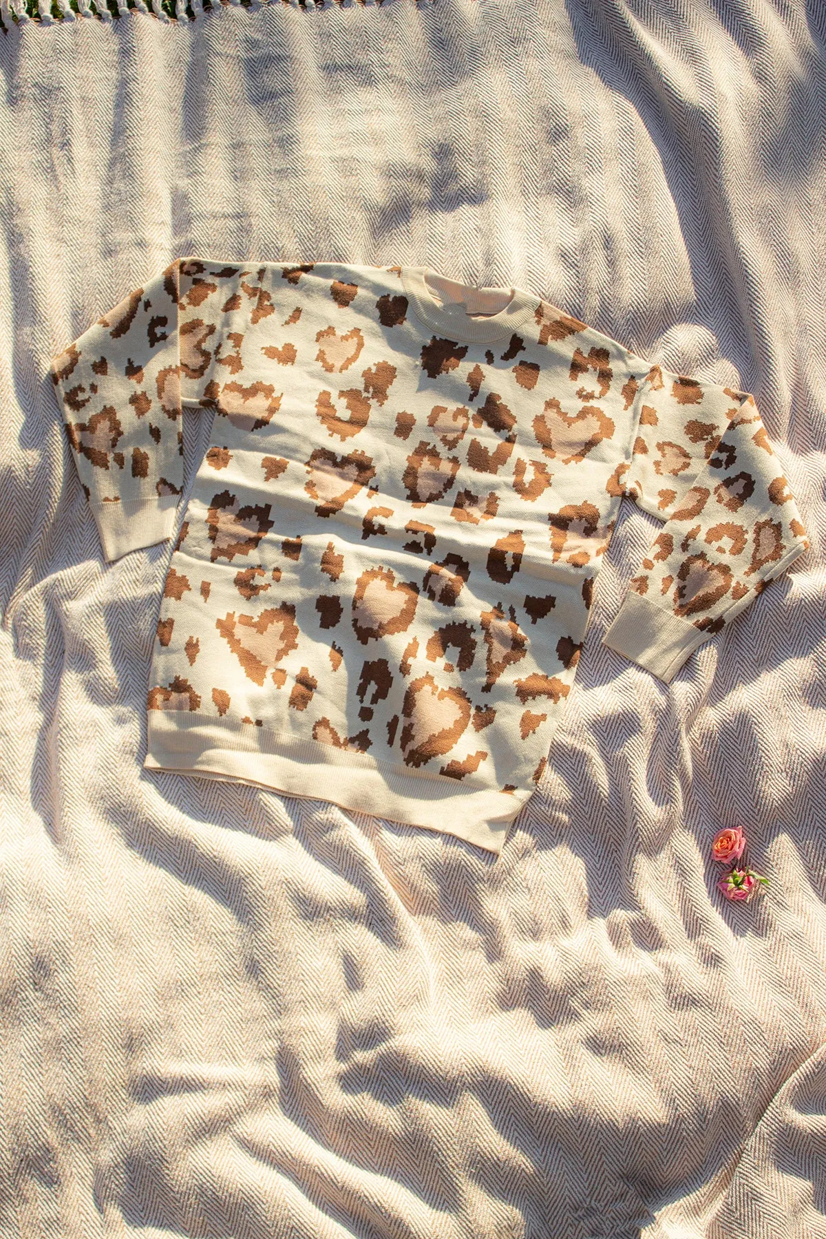 Leopard Print Light Knit Jumper