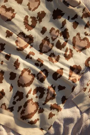 Leopard Print Light Knit Jumper