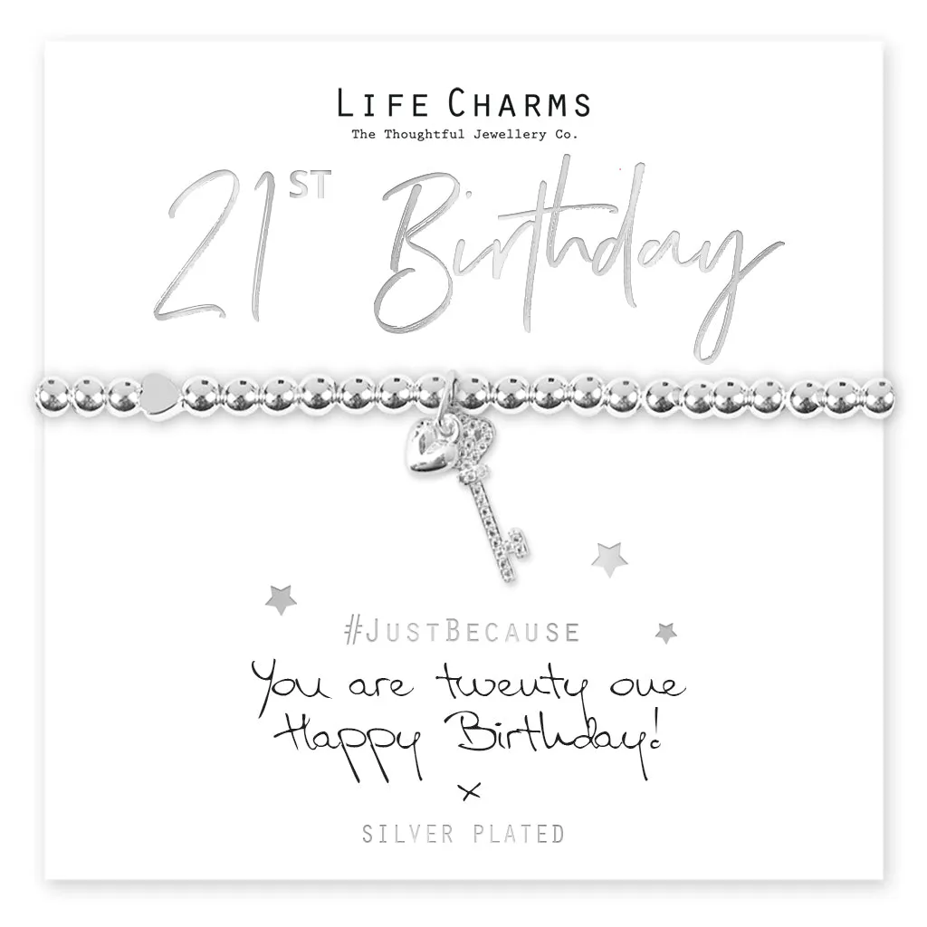 Life Charms 21st Birthday Bracelet