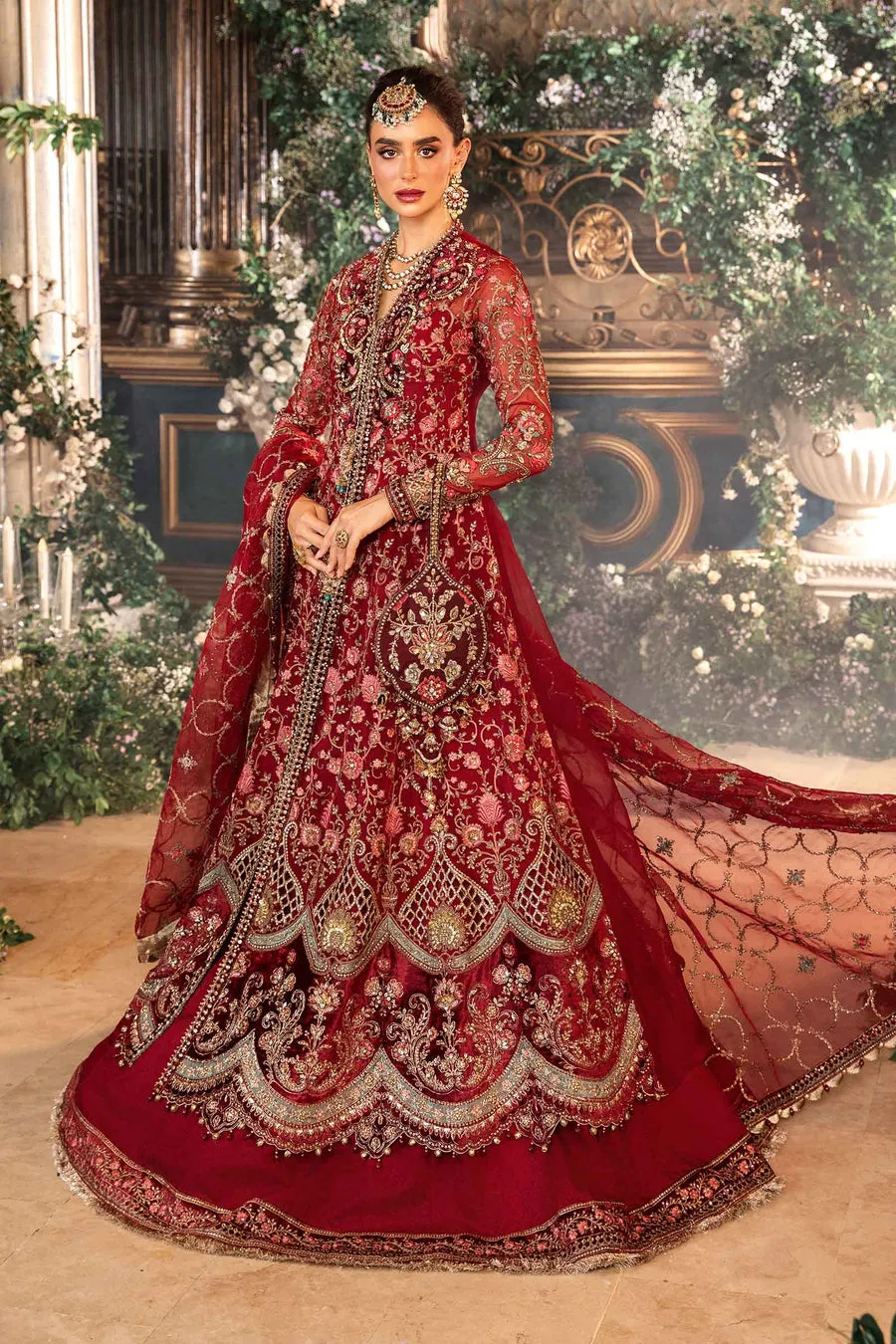 Maria.B | Embroidered Organza Suit '24 | MBD-2908