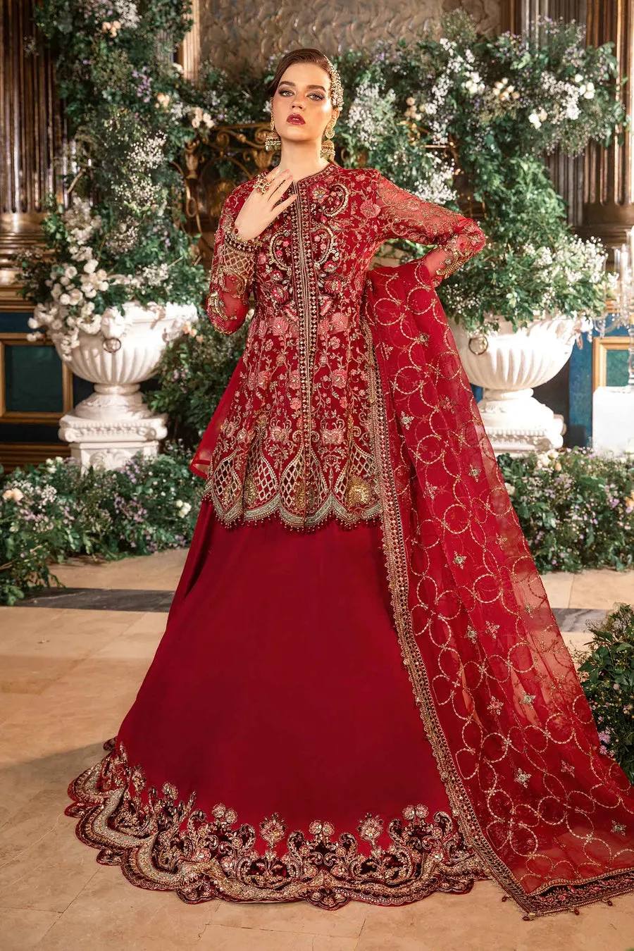 Maria.B | Embroidered Organza Suit '24 | MBD-2908