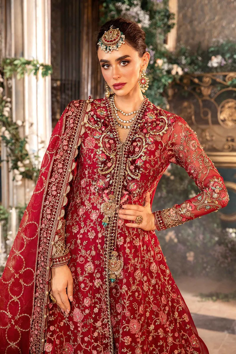 Maria.B | Embroidered Organza Suit '24 | MBD-2908