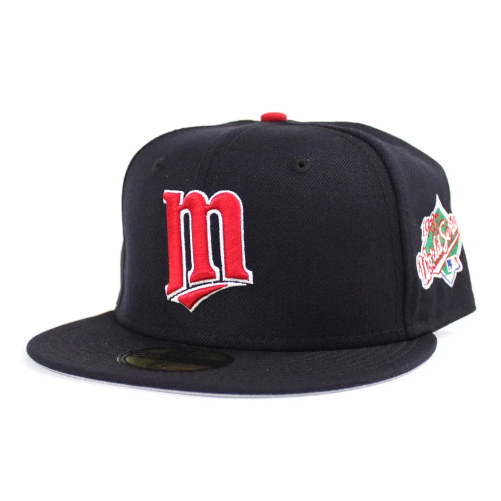 Minnesota Twins 1987 World Series New Era 59Fifty Fitted Hat (Navy Gray Under Brim)