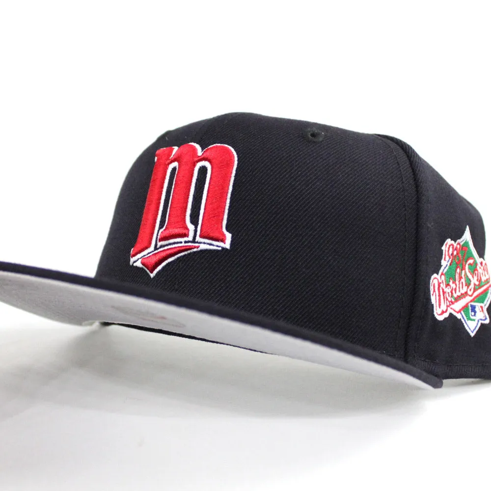 Minnesota Twins 1987 World Series New Era 59Fifty Fitted Hat (Navy Gray Under Brim)