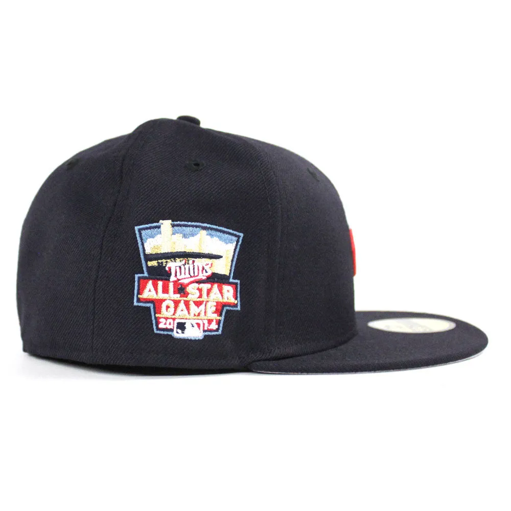 Minnesota Twins 2014 All Star Game New Era 59Fifty Fitted Hat (Navy Gray Under Brim)