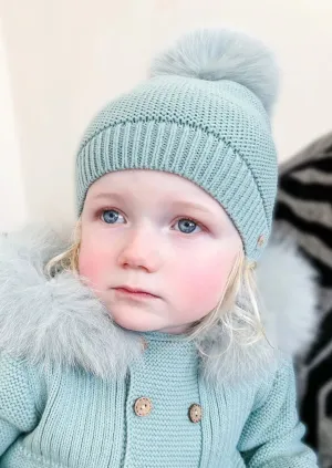 Mint Single Pom Hat