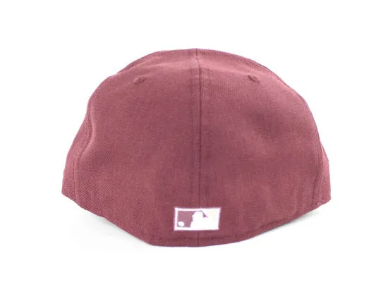 Montreal Expos New Era 59Fifty Fitted Hat (GS Air Jordan Retro 11 RL Maroon Gold Gray Under Brim)