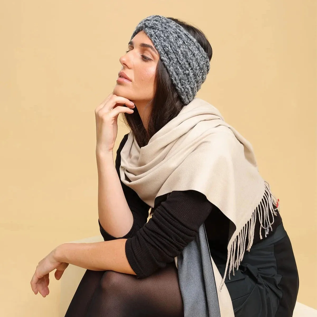 Morgan & Taylor Tahine Headband - Charcoal