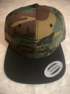 Multicam w/Black Bill Classic Snapback Hat w/ Black EveryDayCivilian Logo