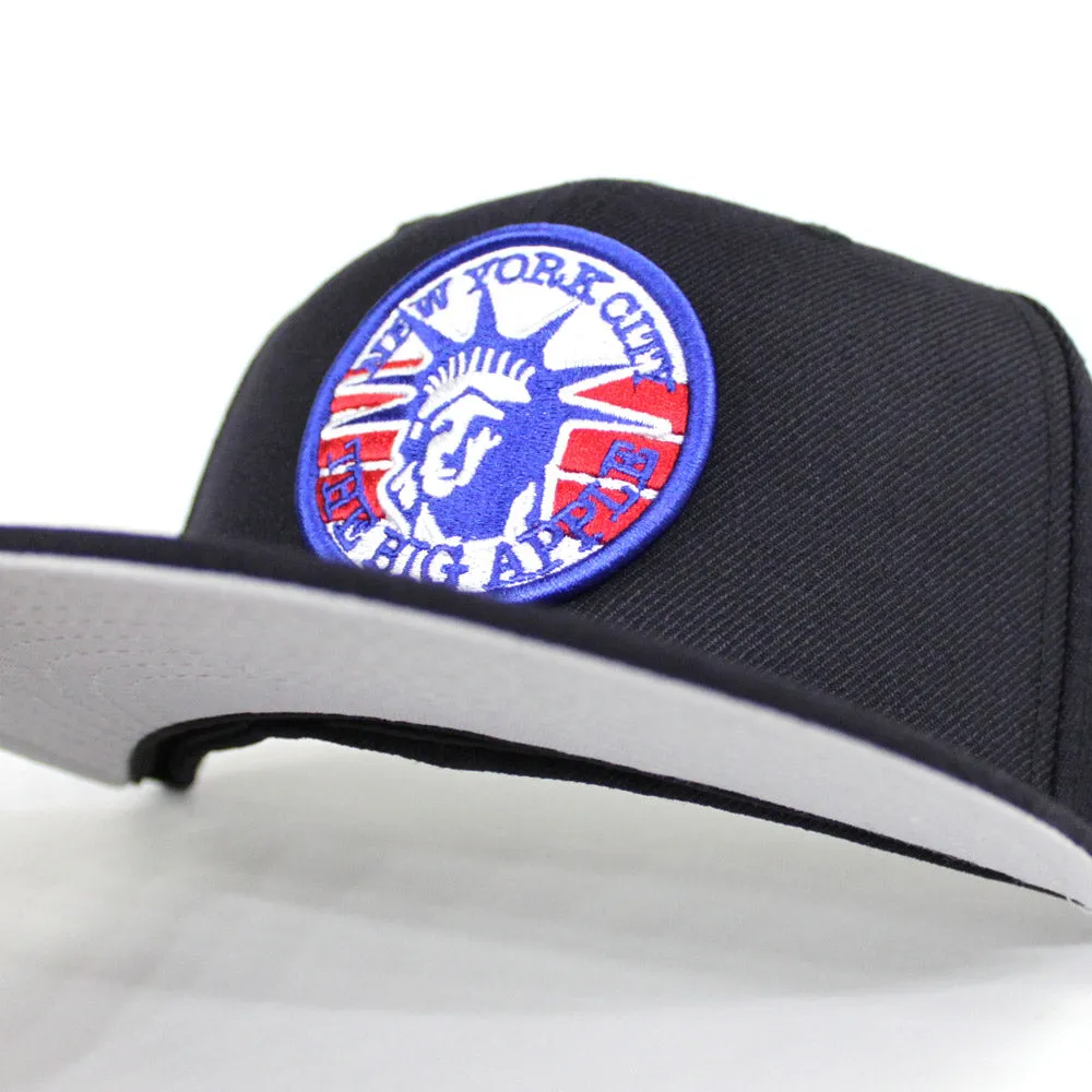 New York City The Big Apple New Era 59Fifty Fitted Hat (Navy Gray Under Brim)