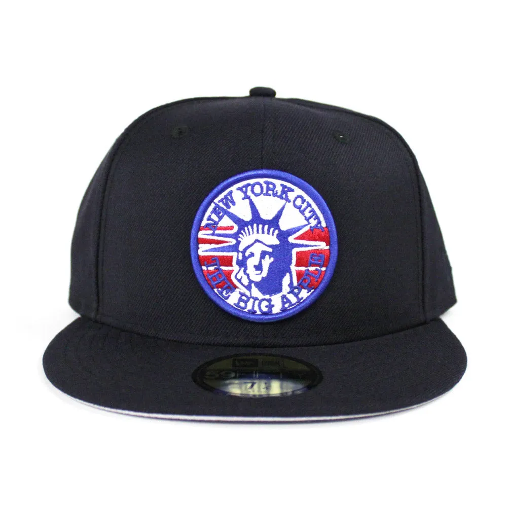 New York City The Big Apple New Era 59Fifty Fitted Hat (Navy Gray Under Brim)