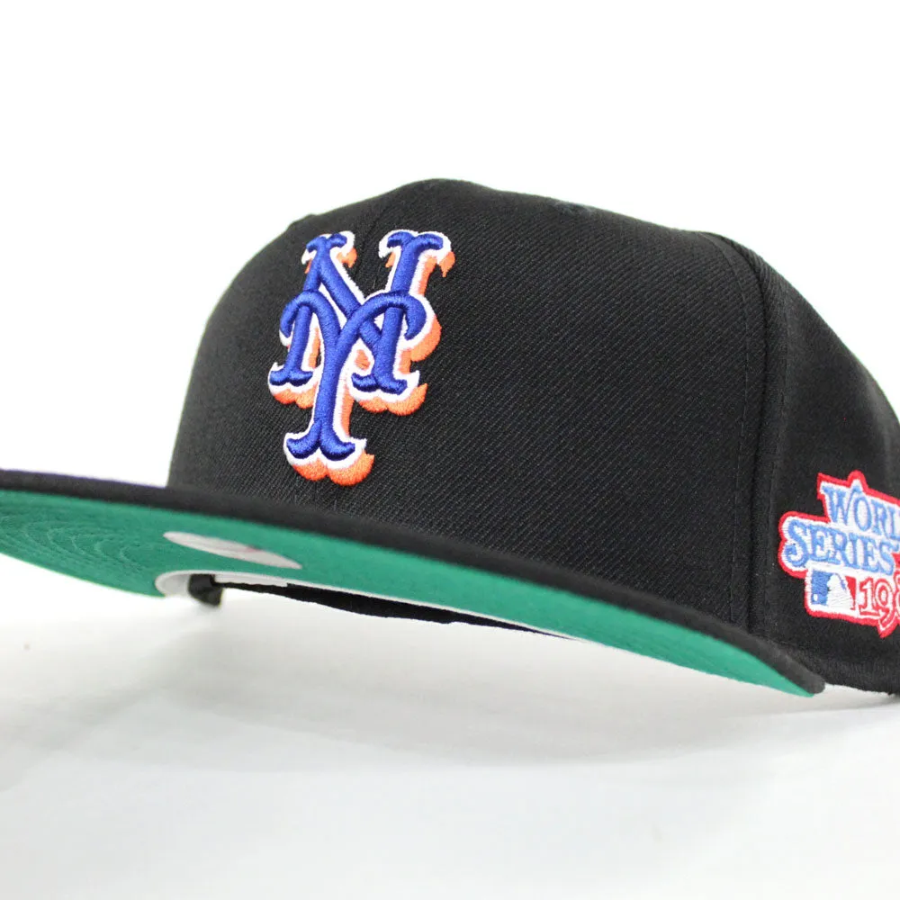 New York Mets 1986 World Series 59Fifty New Era Fitted Hat (Green Under Brim)