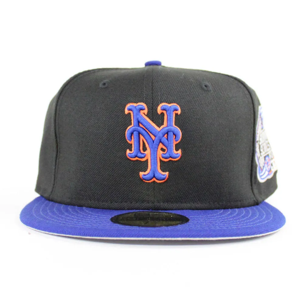 New York Mets 2000 Subway Series New Era 59Fifty Fitted Hat (Black Road Gray Under Brim)