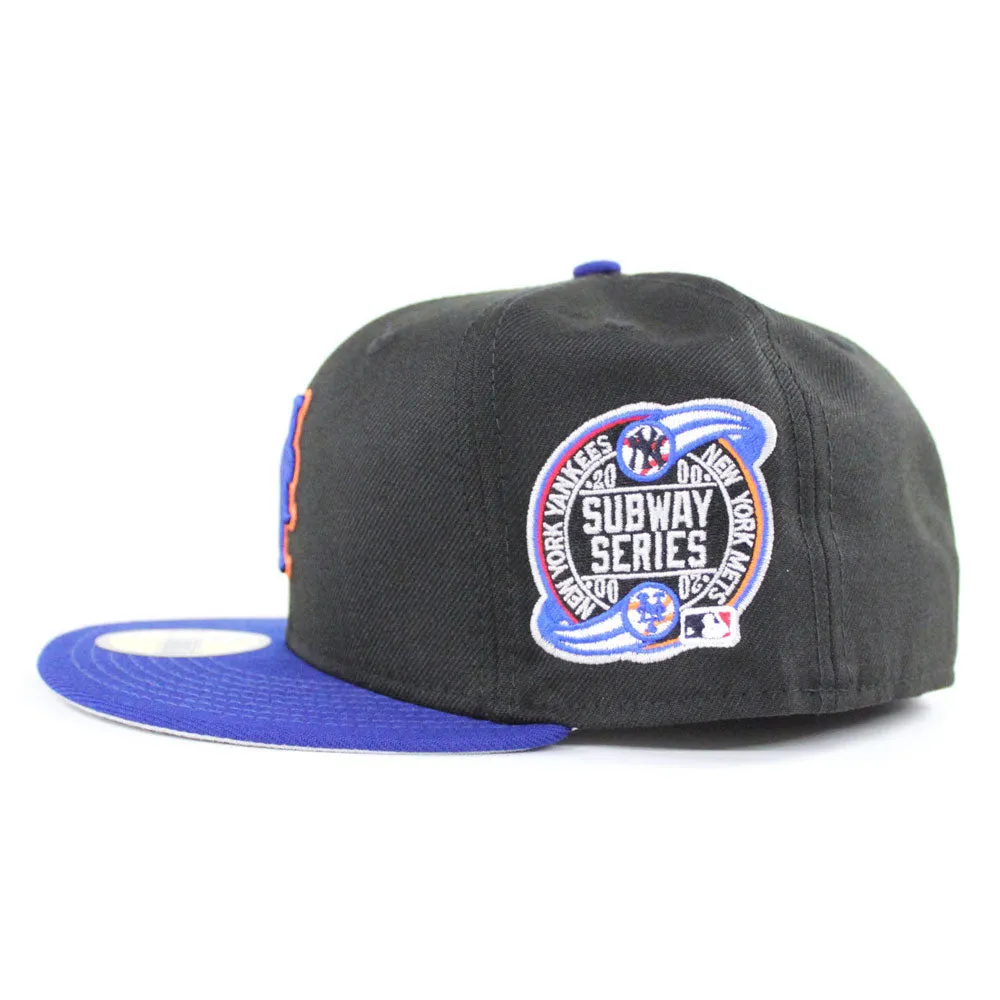 New York Mets 2000 Subway Series New Era 59Fifty Fitted Hat (Black Road Gray Under Brim)