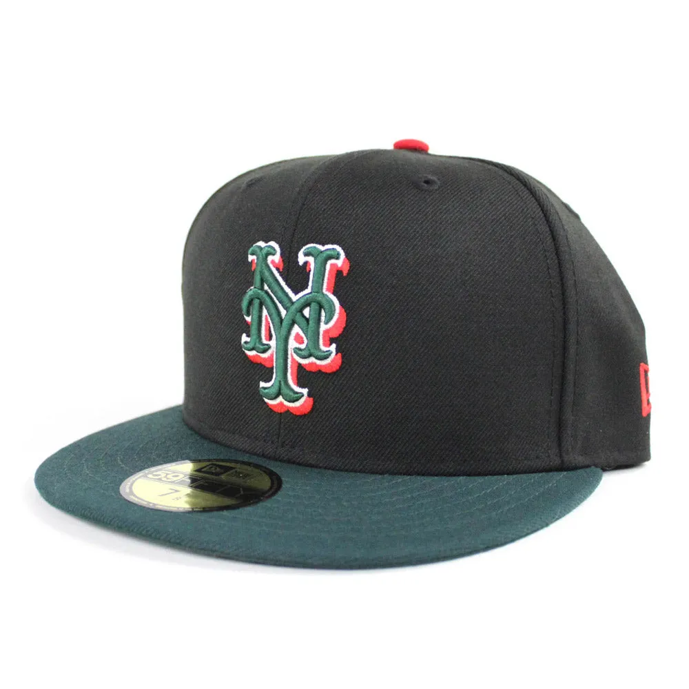 New York Mets New Era 59Fifty Fitted Hats (Air Jordan RETRO 4 SALS BLACK)