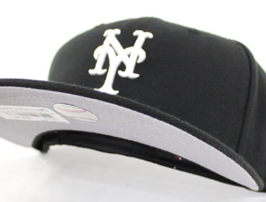 New York Mets New Era 59Fifty Fitted Hats (Black White GRAY UNDER BRIM)
