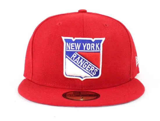 New York Rangers New Era 59Fifty Fitted Hat (Red Gray Under Brim)