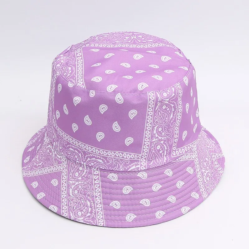 NEWBLOM  Fashion Vintage Cashew Print Bucket Hats