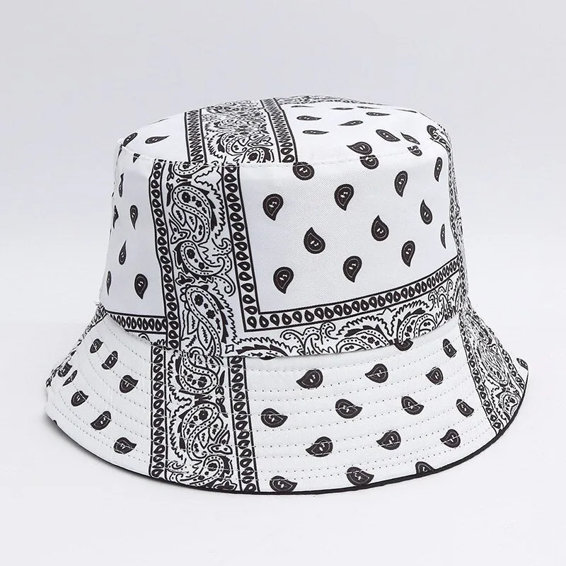NEWBLOM  Fashion Vintage Cashew Print Bucket Hats