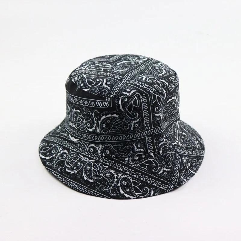 NEWBLOM  Fashion Vintage Cashew Print Bucket Hats