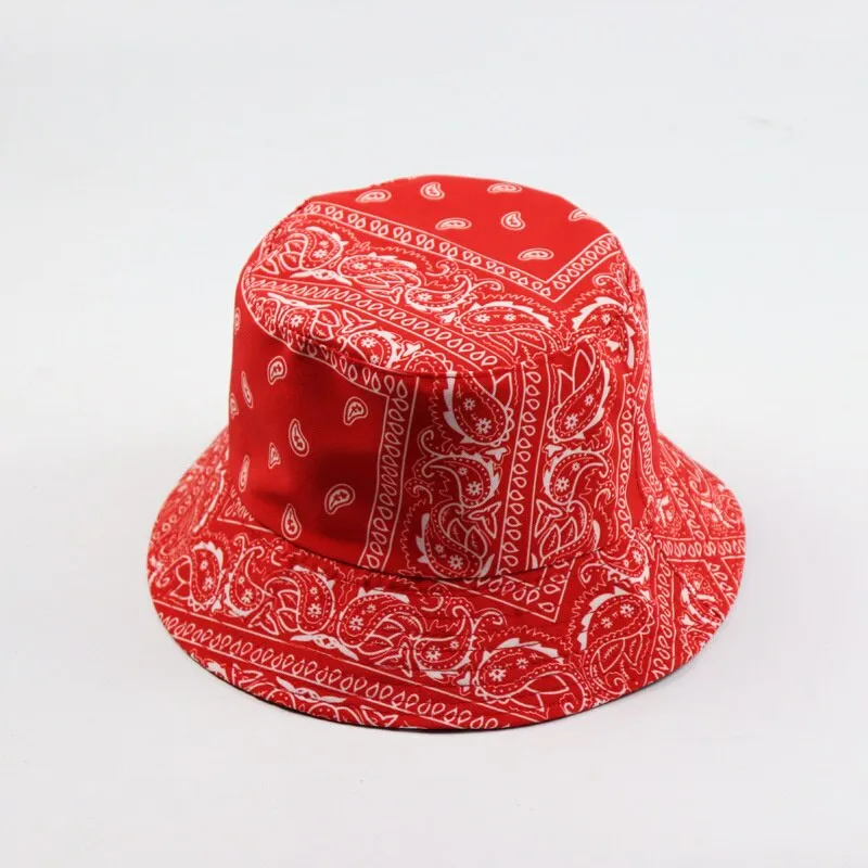 NEWBLOM  Fashion Vintage Cashew Print Bucket Hats