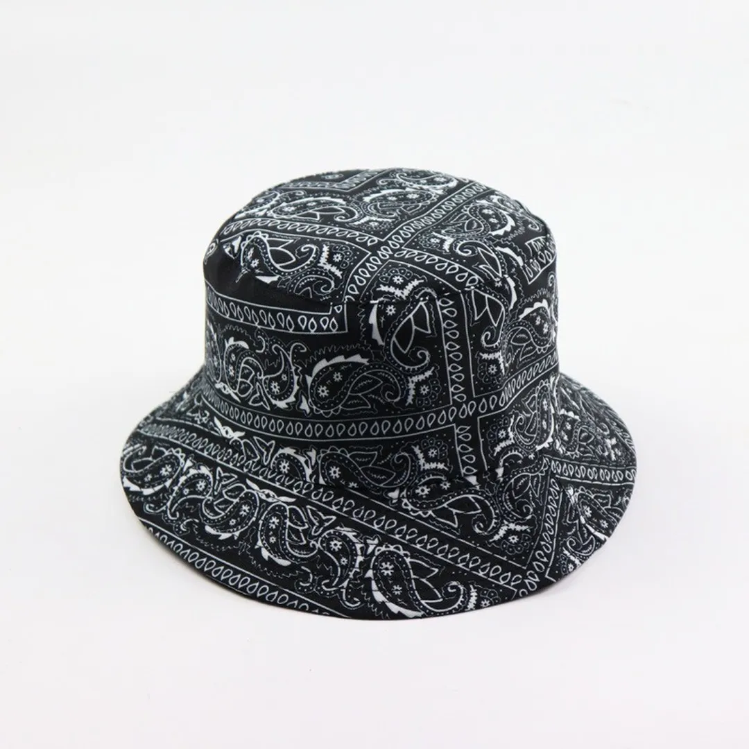 NEWBLOM  Fashion Vintage Cashew Print Bucket Hats