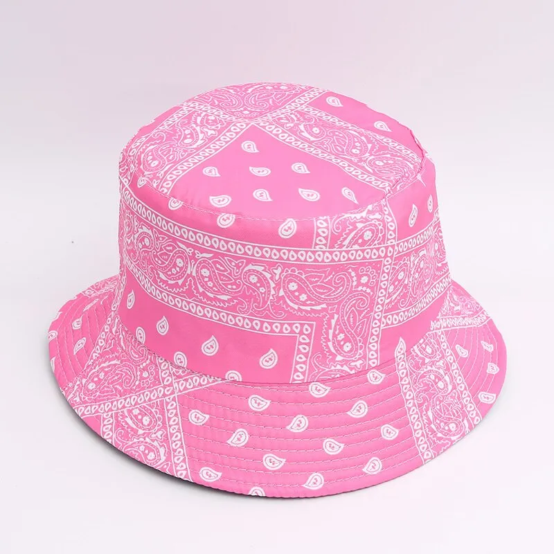 NEWBLOM  Fashion Vintage Cashew Print Bucket Hats