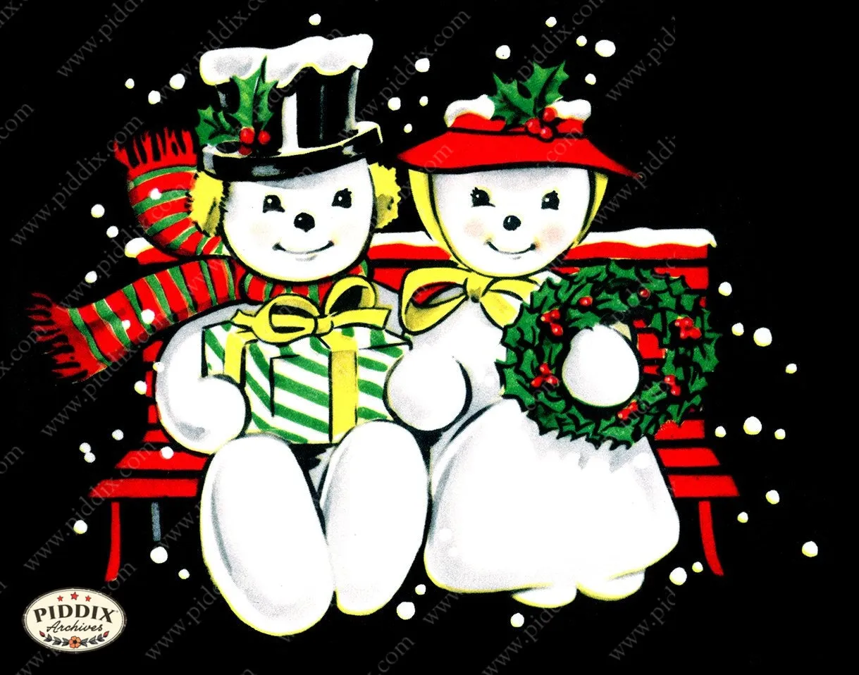 PDXC19149b -- Snowmen, women