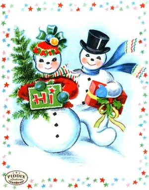 PDXC19154b -- Snowmen, women