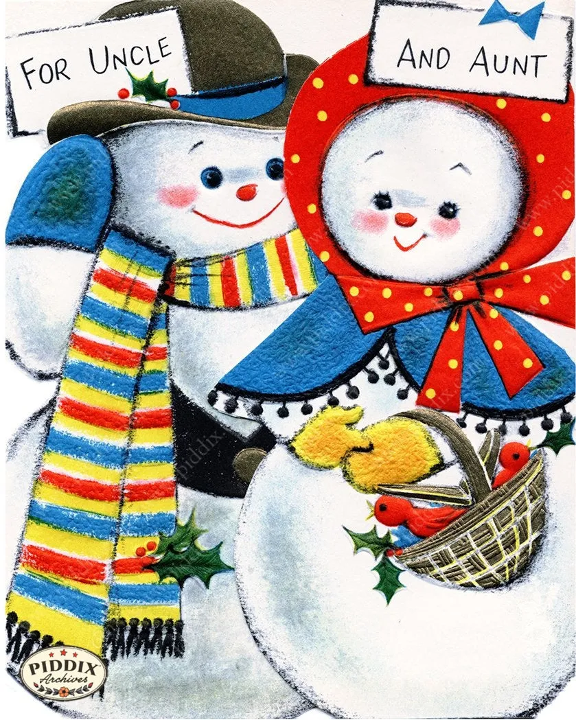 PDXC20118a -- Snowmen, women