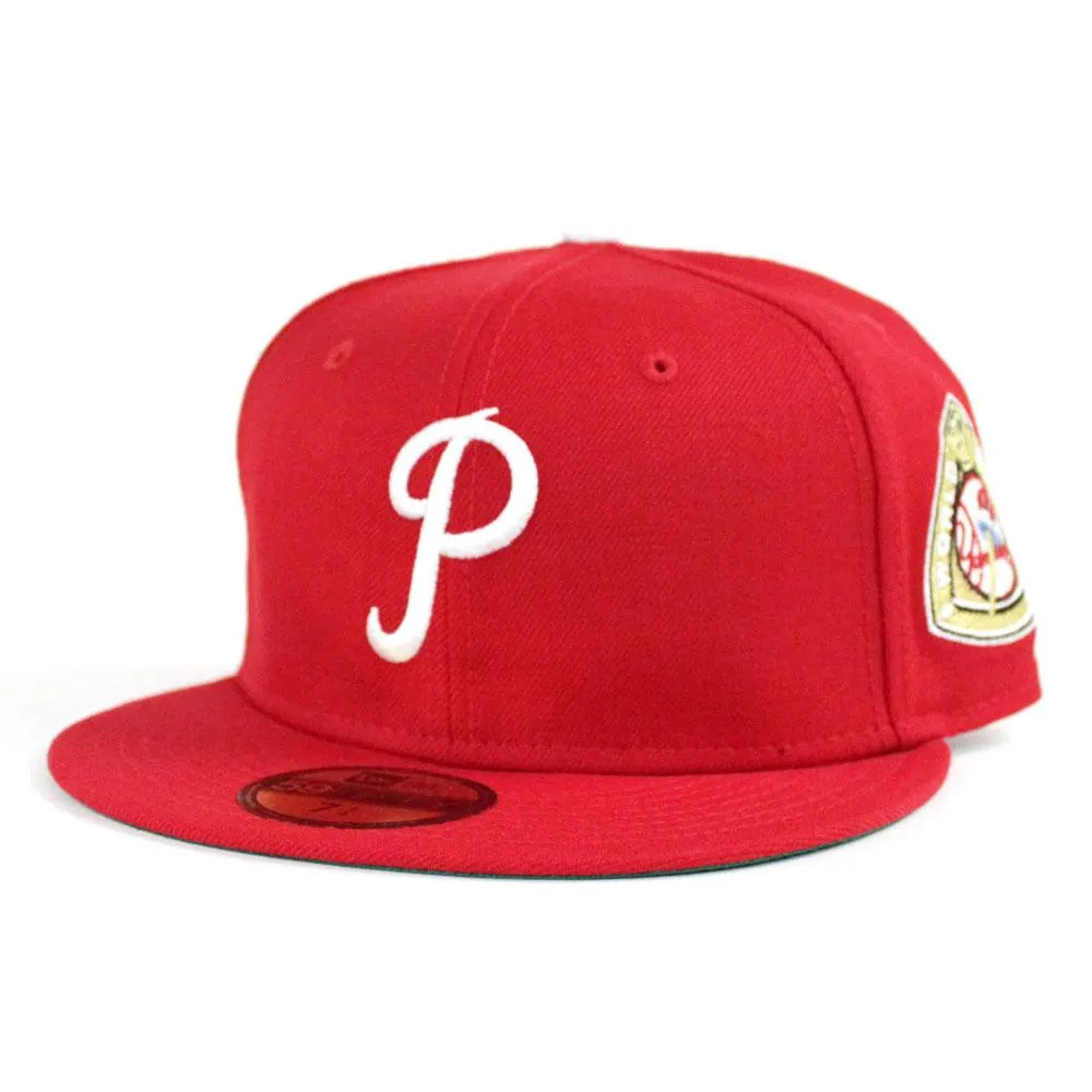 Philadelphia Phillies 1950 World Series 59Fifty New Era Fitted Hat (Red Green Under Brim)