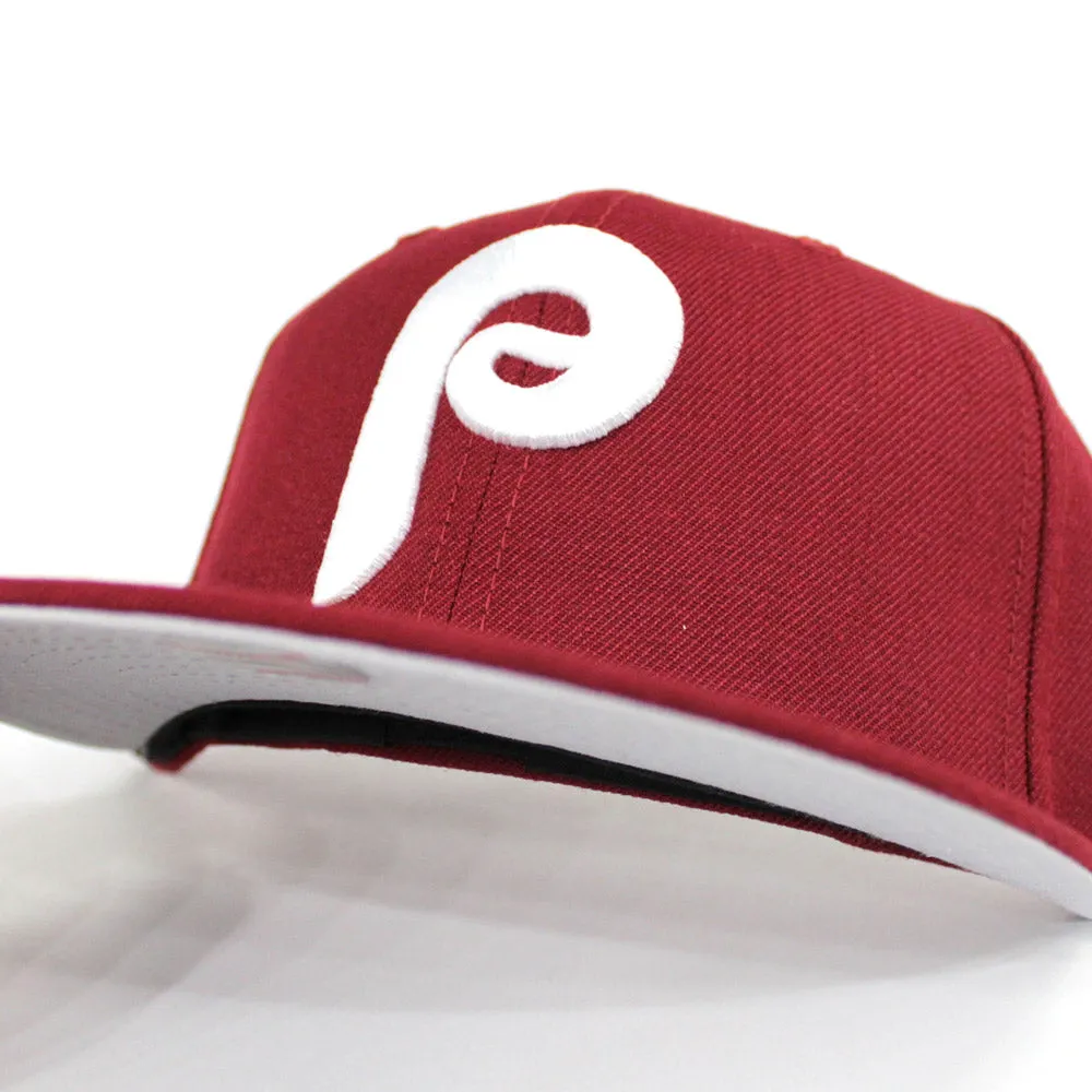 Philadelphia Phillies 1980 World Series New Era 59Fifty Fitted Hat (Cardinal Gray Under Brim)